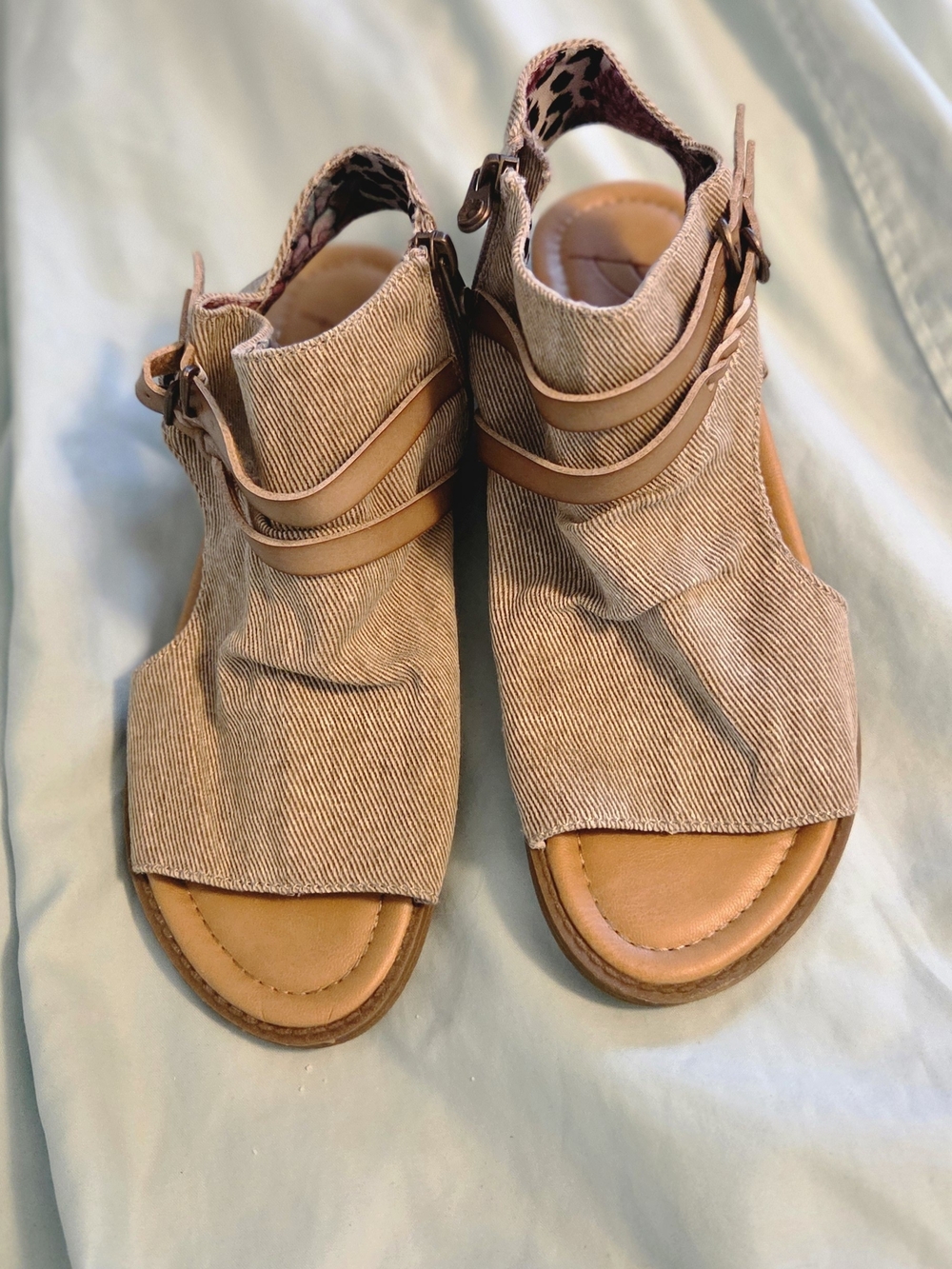 Blowfish Tan Open-Toe Strappy Sandals